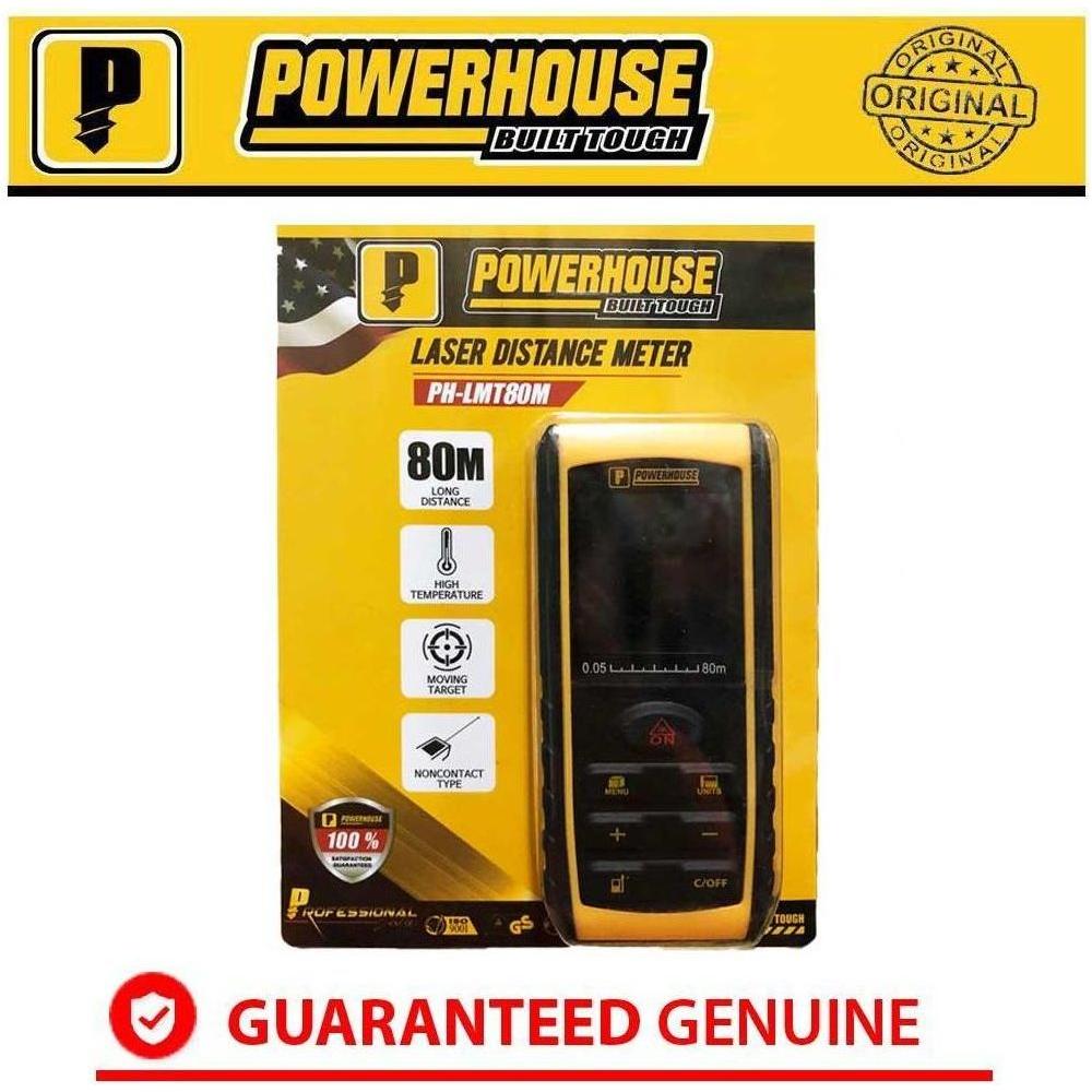 Powerhouse PH-LMT80M Laser Range Finder / Distance Measurer - Goldpeak Tools PH Powerhouse Powerhouse PH-LMT80M Laser Range Finder / Distance Measurer - Goldpeak Tools PH Powerhouse